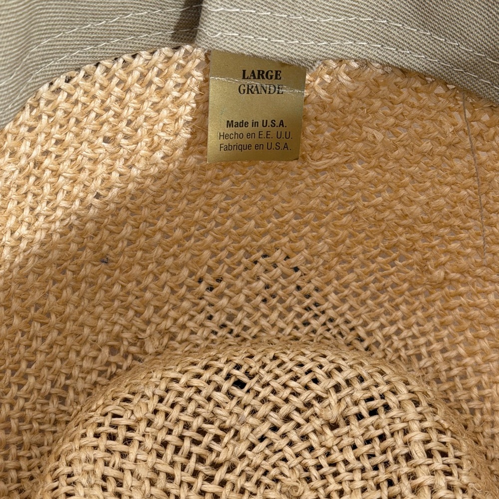 Vintage Pendleton Brown Straw Hat - image 4